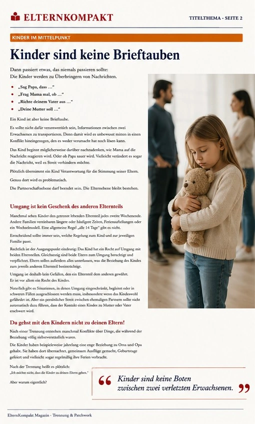 Wenn die Trennung alles verändert – Magazinseite 2